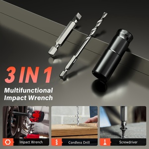 Clé à chocs sans fil rouge de qualité supérieure avec 600 Nm, clé à chocs rechargeable portable pour <span class=keywords><strong>la</strong></span> réparation automobile en garage - Product Image 5