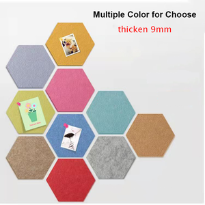 Tablero de pines de fieltro <span class=keywords><strong>autoadhesivo</strong></span> de 6 uds con tablón de anuncios de <span class=keywords><strong>corcho</strong></span> para dormitorios, oficinas, decoración de pared del hogar, uso como tablero de mensajes - Product Image 4