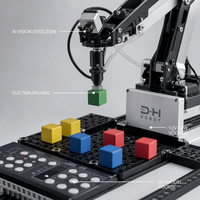 Kit de bras robotique éducatif 4 axes avec vision IA et ventouse pour l'école, les programmes STEM et la programmation, doté de capteurs de sécurité, prêt à l'emploi