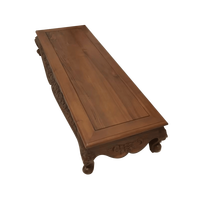 Zen-Inspiriertes Nachhaltiges Teak-Modulsofa-Set Indonesien Arhat Bett Fußstütze Chinesisches Klassisches Design Wohnzimmer Langlebig Outdoor