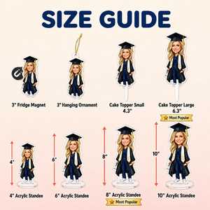 Regalo <span class=keywords><strong>de</strong></span> Graduación Anime OEM/ODM para Ella, <span class=keywords><strong>Caricatura</strong></span> Personalizada en Acrílico, Hecho en el Reino Unido, con tu <span class=keywords><strong>Foto</strong></span>, Clase <span class=keywords><strong>de</strong></span> 2026 - Product Image 5