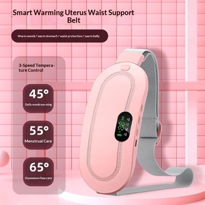 เข็มขัดพยุงเอวสำหรับประจำเดือนสำหรับเด็กผู้หญิง แบบชาร์จ USB ควบคุมการให้ความร้อนอัจฉริยะ พร้อมตั้งเวลา อุปกรณ์นวดรุ่น Warm Palace Treasure - Product Image 4