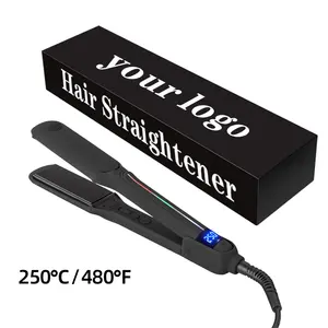 Alisador de cabelo profissional Mini 480f Ferro liso atacado de marca própria logotipo personalizado alisador de cabelo titânio Ferros lisos