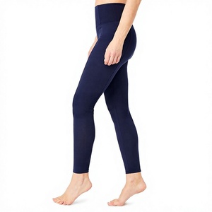 Leggings de Yoga de Cintura Alta, Color Azul Marino, Sin Costuras, Elásticos en Cuatro Direcciones, Ecológicos, Sencillos, para Correr y Entrenamiento - Product Image 1