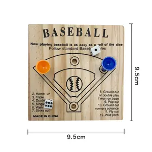 लकड़ी फेंकने पासा खेलने के लिए बेसबॉल खेल पिचिंग पहेली बेसबॉल खेल बोर्ड
