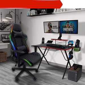 Silla de juegos con <span class=keywords><strong>luces</strong></span> <span class=keywords><strong>led</strong></span> para jugadores, asiento negro RGB con <span class=keywords><strong>luces</strong></span> <span class=keywords><strong>led</strong></span>, precio más barato, proveedores verificados - Product Image 4