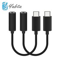Adaptateur de câble audio stéréo Type-C mâle vers 3,5 mm femelle, boîtier en plastique neuf, sortie DC, léger, pour téléphone portable