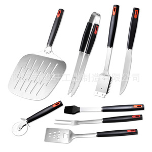 ชุดเครื่องมือบาร์บีคิวสแตนเลส 8 ชิ้นอเนกประสงค์สำหรับตั้งแคมป์กลางแจ้งชุดเครื่องมือทนทาน HX-K002S - Product Image 2