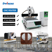 Routeur CNC ATC 1325 pour gravure et découpe de panneaux en acrylique et PVC, machine de sculpture décorative sur bois