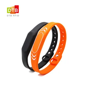 125khz DTB SW10 High Quality LF 125KHz HF 13.56MHz RFID Silicone Festival Wristbands