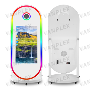 Cabina de Fotos con Espejo Mágico, 60 Pulgadas Ovalada, Pantalla Táctil de 32 Pulgadas, Impresión Instantánea, Portátil, Todo en Uno, Venta al Por Mayor - Product Image 5