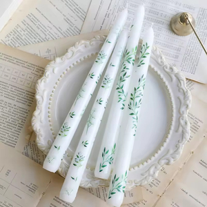 Bougie décorative conique de 25 cm en cire de soja sans fumée pour mariage et fêtes, idéale pour Pâques et l'ambiance domestique - Product Image 2