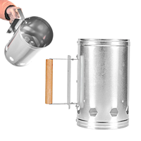 Allume-feu pour barbecue d'extérieur en gros, allume-feu pour feu de joie, allume-feu pour foyer, allume-feu en acier galvanisé, outil de barbecue pour la cuisson