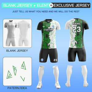 Maglia da Calcio Personalizzata con Sublimazione Completa, Logo Ricamato, Kit da Allenamento Calcistico, Taglie Fino a 6XL, Divisa da Calcio Giovanile Z259009 - Product Image 2