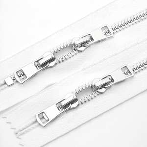 Fermetures à glissière en métal Fermeture à glissière à capuche personnalisée Cremallera Fermuar Jacket Bag Séparateur bidirectionnel Fermetures à glissière en métal pour veste - Product Image 6
