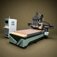 Routeur CNC à bois multi-broches 3 axes haute efficacité SHANSHU, nouveau moteur servo Mach3, engrenage, garantie 1 an, machine pour le travail du bois