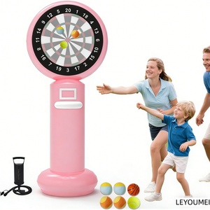 Jeu de fléchettes gonflable géant avec balles collantes, jouet familial sûr pour enfants et adultes, idéal pour le jardin et les activités de fête - Product Image 4