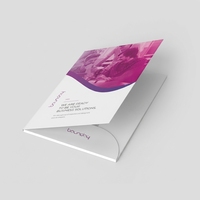 Porte-documents A4 mat personnalisé pour emballage de contrats - Impression de logo personnalisé avec emplacement pour carte de visite