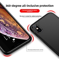 Coques de téléphone en silicone souple anti-traces de doigts mat pour iPhone 12/11/XS Max 16/15/13 Pro avec design