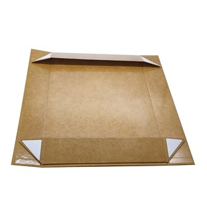 Custom Size Kraft Cardboard Gift Box UV Printing Offset Gold Foil Sponge Lining <strong>Flatten</strong> Style Chipboard Matte Finish Portable - Product Image 2