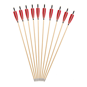 Mũi Tên Cung Tên Bắn Cung Đảo Ngược Huấn Luyện Săn Bắn Bằng Gỗ Lông Vũ Thật Chơi Trò Chơi Trong Nhà Sản Xuất Đa Năng - Product Image 4