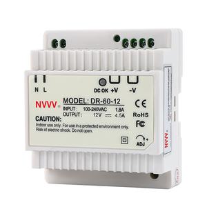 NVVV 220vac ingresso alimentatore su guida Din guida Din <span class=keywords><strong>DR</strong></span>-60-12 Smps 60w ingresso alimentatore interruttore 12 volt 5a - Product Image 1