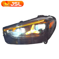 JSL pour Mercedes Benz Classe C W206 V206 S206 2021-2025 Phare avant à lentille de projecteur Bi-LED à étoiles scintillantes avec clignotant séquentiel