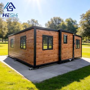 现成预制可堆叠20英尺40英尺可扩展集装箱房预制轻钢住宅两居室集装箱房 - Product Image 1