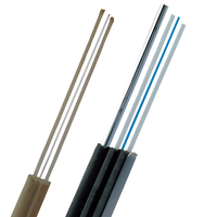 Cable de Fibra Óptica para Interiores HANLI GJYXFCH de 1 km/2 km, Cable Plano de 1/2/4 Núcleos para Comunicaciones