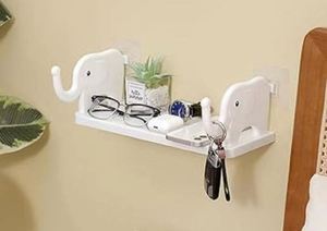 Elephant Shelving New Perforation-free Wall Hanging <b>Storage</b> <b>Rack</b> <b>Kitchen</b> Toilet Drain Study Multifunctional - Product Image 6