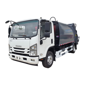 Camión de <span class=keywords><strong>Basura</strong></span> Isuzu 4x2 con Cargador Trasero, Nuevo Compactador, Vehículo de Recolección de Residuos de 6 Metros Cúbicos, Camión de <span class=keywords><strong>Basura</strong></span> en Venta - Product Image 1