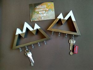 JUNJI Montagne di Legno Rustico Mensola A Muro Della Decorazione Della <span class=keywords><strong>Casa</strong></span> di Legno Galleggiante Mensola di Esposizione Mensola A Muro Appeso - Product Image 2