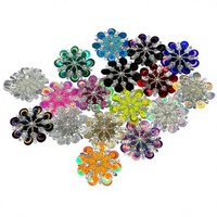 Applique en tissu à petites fleurs perlées et pailletées pour vêtements féminins, artisanat DIY et décoration toutes saisons
