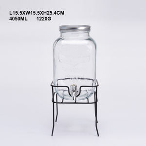 ตู้กดเครื่องดื่มแก้วทรงสี่เหลี่ยมขนาดใหญ่ 4 ลิตร 8 ลิตร พร้อมขาตั้งโลหะ สำหรับน้ำมะนาว <span class=keywords><strong>น้ำส้ม</strong></span> น้ำสังกรี น้ำแข็ง ใช้ในครัว - Product Image 4