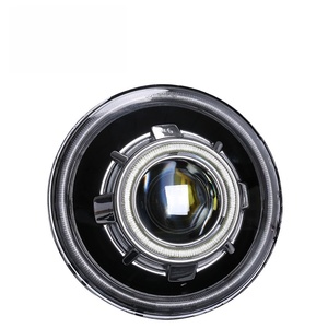 Faro Delantero para Motocicleta, Proyector Bi-Xenón LED HID de 75W, 7 Pulgadas, 6000K, 12V, Universal, Bombilla H4, 6000 Lúmenes, Diseño Ojos de Demonio - Product Image 1