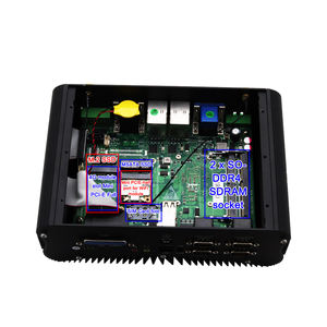 Nueva PC Industrial Resistente Profesional con Windows 7/Linux, 9V-36V, <span class=keywords><strong>Intel</strong></span> <span class=keywords><strong>Core</strong></span> I5 7267U, Sin Ventilador, Barebone, 2 LAN, RS485, GPIO, Puerto LPT - Product Image 4