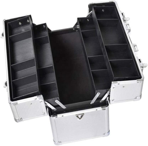 Style Rugged Tackle Aluminum Tool Box with Cantilever Tray