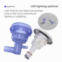 Offre Spéciale 3 1/2 pouces LED Baignoire à remous Hydro Massage Spa Jet Buse avec 60 Jets GECKO Control Easy-Set Outdoor PVC