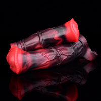 Schwarzer Drachen Vibrierender Penis-Sleeve mit Fernbedienung Vibrierendes Silikon-Kondom für Männer Elektrische Vibratoren für Männer Vergnügen