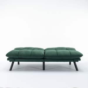 DB Modern Emerald <b>Convertible</b> Inflatable Folding <b>Sofa</b> <b>Bed</b> Wooden Frame for Home Hotel Mall Living Room or Bedroom - Product Image 4