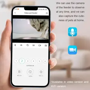 Alimentador de mascotas inteligente Wifi automático, dispensador de comida para perros y gatos, cuenco de acero inoxidable, producto para mascotas - Product Image 2