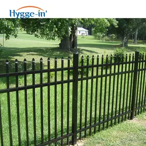 Cheap Metal Iron Horizontal Steel Matting Boundary Wall Gate Design High Quality Aluminum Fence Post in The Philippines