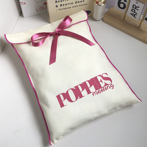 Eco-friendly Durable Custom Logo <b>Printing</b> Large Cotton Twill Envelope Bag Makeup Gift Clothes Packaging Cotton Dust Pouch - Product Image 4