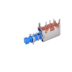 Interruptor de tecla recto PS12E05, de una sola fila, tres pines, autoblocante, sin bloqueo, enchufable, salida de fábrica - Product Image 1