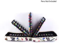 फैशनेबल रंग का पेंसिल केस recyclable कलाकार पेंसिल पाउच पुष्प पेंसिल आयोजक बैग के साथ जिपर