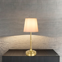 Lampe de table plissée sans fil rechargeable de style nordique classique pour chambre d'hôtel, éclairage de luxe pour décoration de mariage et salon