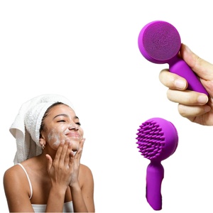 Cepillos de Limpieza Facial Eléctricos de Silicona 2 en 1, Exfoliantes Portátiles para el Cuidado de la Piel, Cepillo de Limpieza Facial para Belleza - Product Image 2