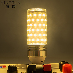 หลอดไฟ LED Yingrun 12W 16W ขั้ว E12 รูปทรงข้าวโพด แสงสามสี ปรับความสว่างได้ ใช้กับโคมไฟแบบแขวน - Product Image 2