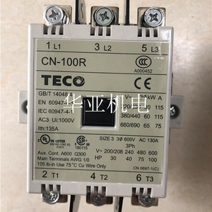คอนแทคเตอร์ Teco รุ่น CN 100R 3P 32A 600V AC 130A สำหรับมอเตอร์ AC - Product Image 2