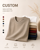 T-shirt en coton doux uni pour homme, coupe ample et épaules tombantes, style boxy, idéal pour le quotidien, vente en gros personnalisée